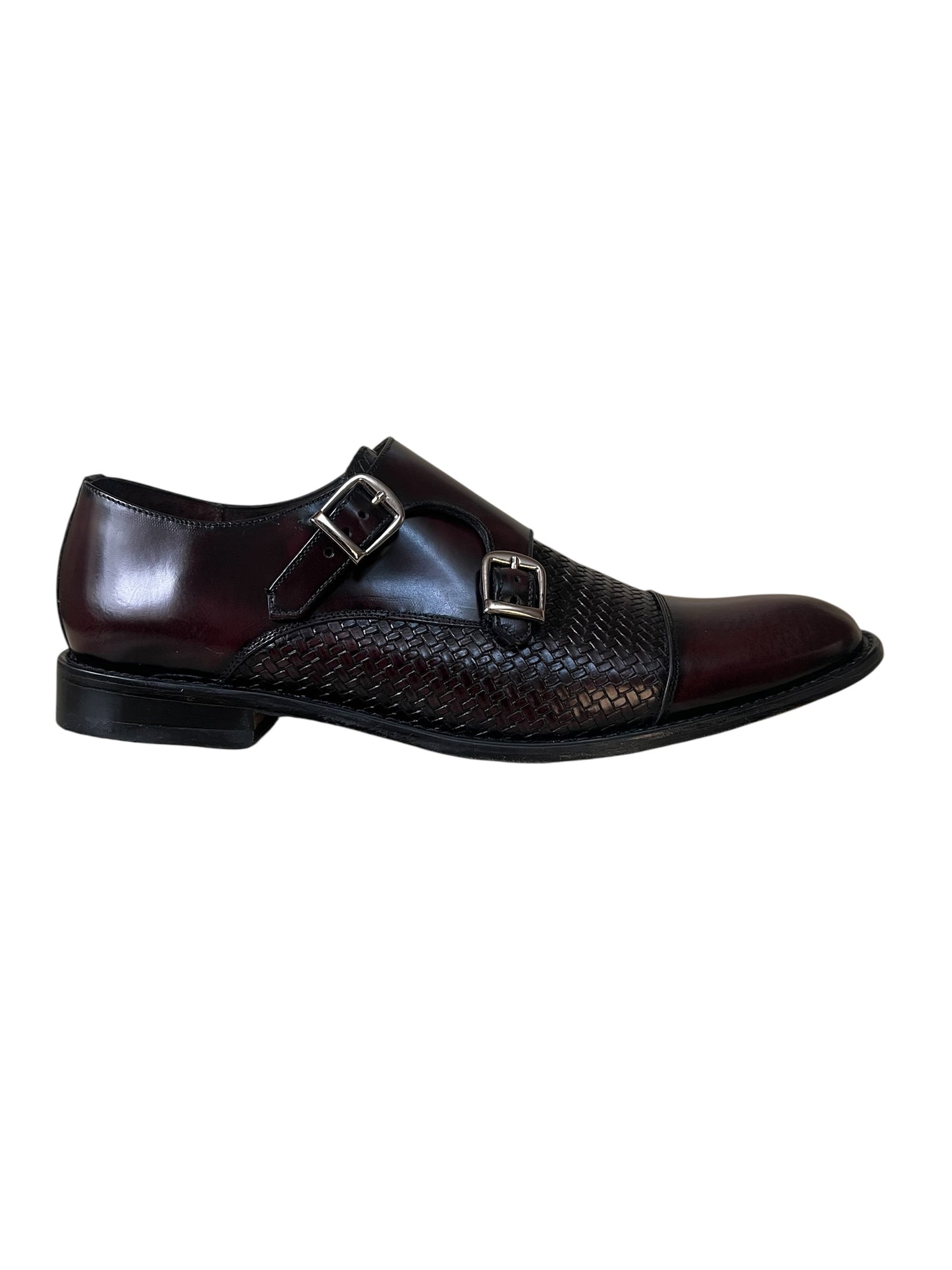 Giovani 930 Monkstrap vino entretejido