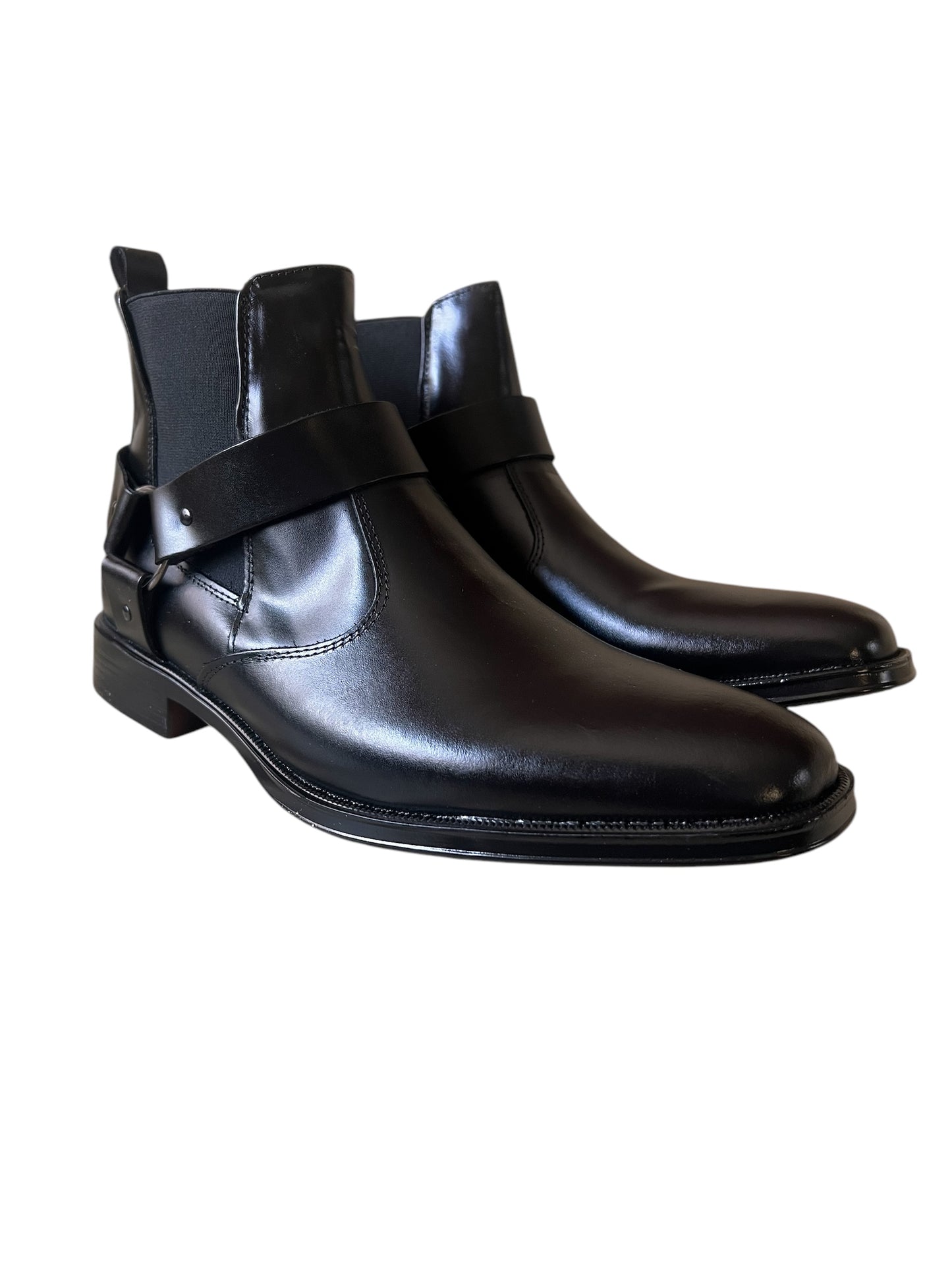 Viakento 962 Botin negro Nápoles con cinturón