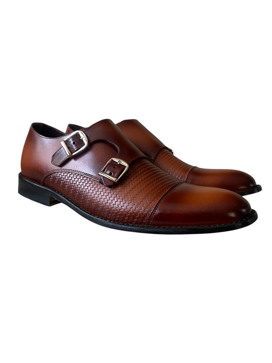 Giovani 930 Monkstrap Miel Entretejido.