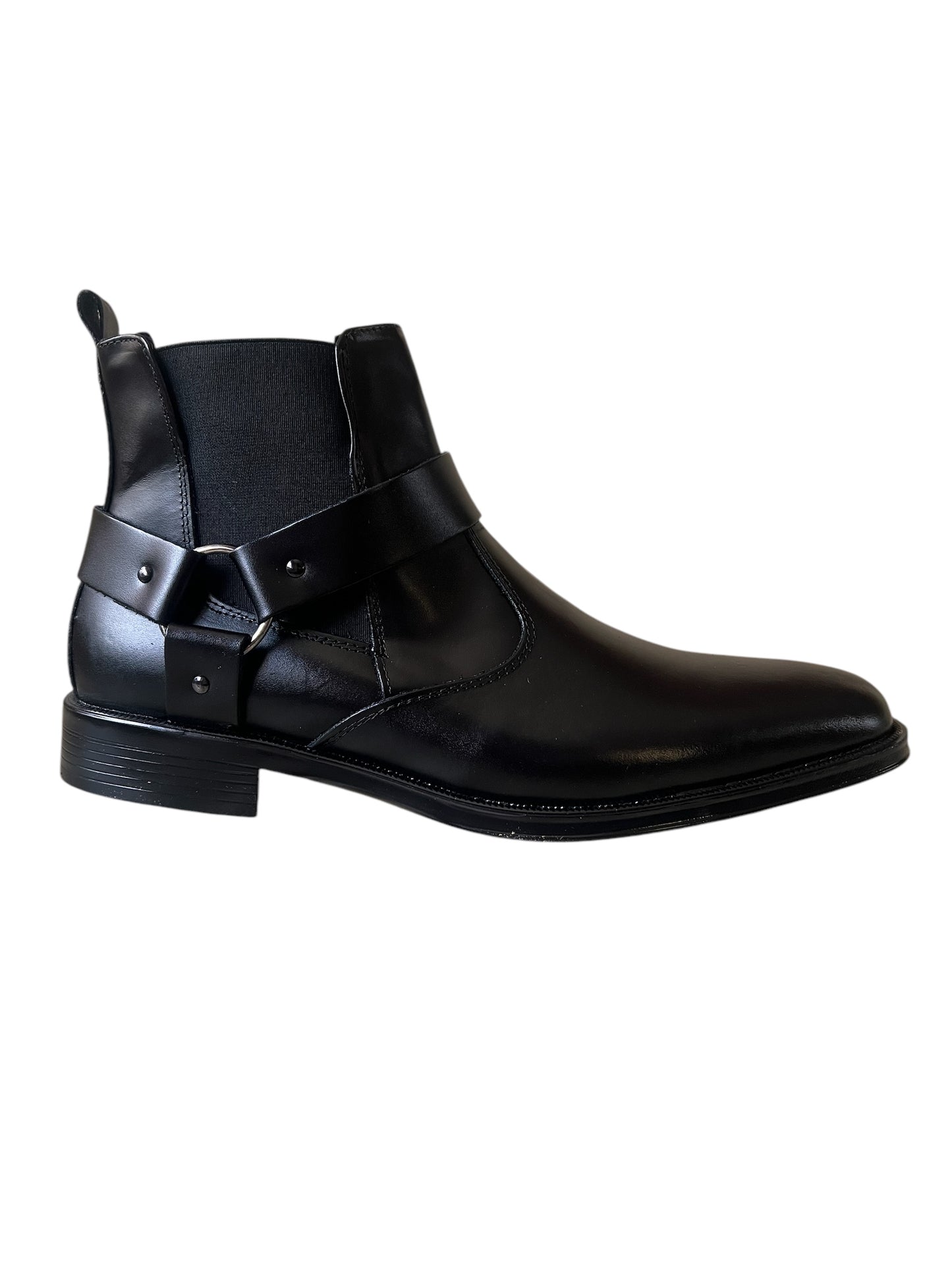 Viakento 962 Botin negro Nápoles con cinturón