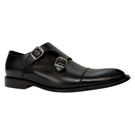 Giovani 930 Monkstrap Negro Camaleón