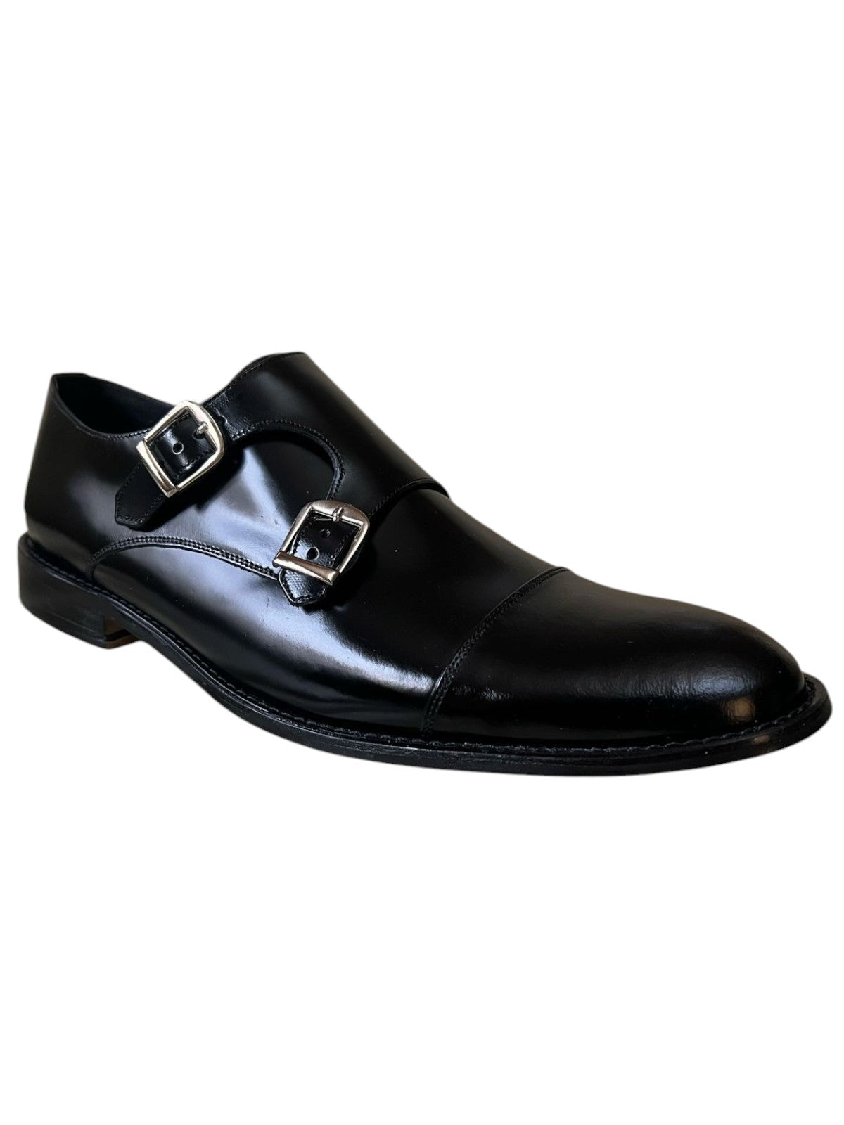 Giovani 930 Monkstrap negro camaleón.