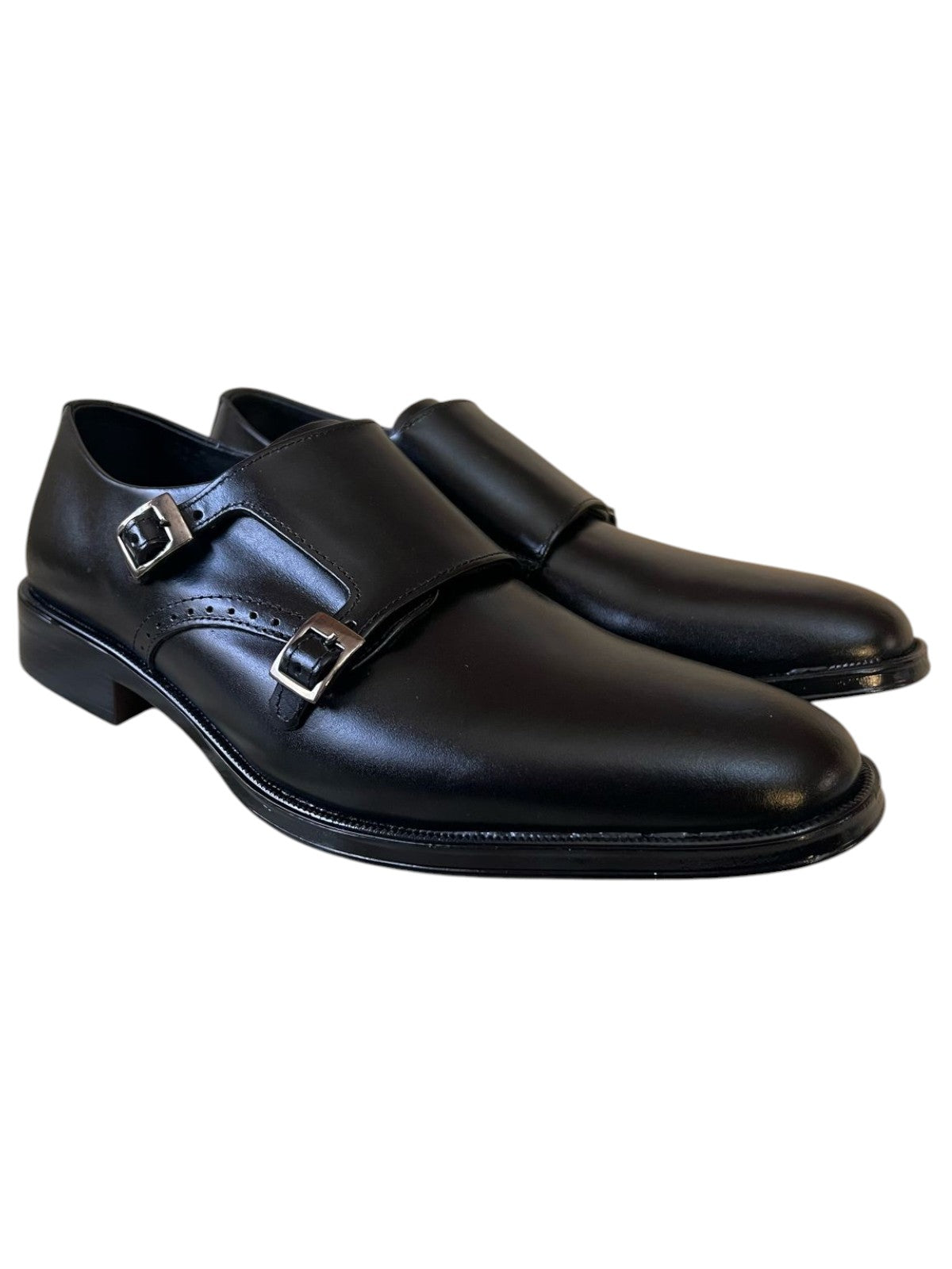 Viakentto 929 Monkstrap negro nápoles