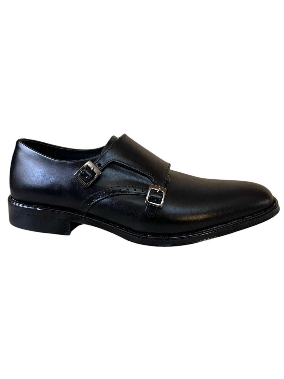 Viakentto 929 Monkstrap negro nápoles
