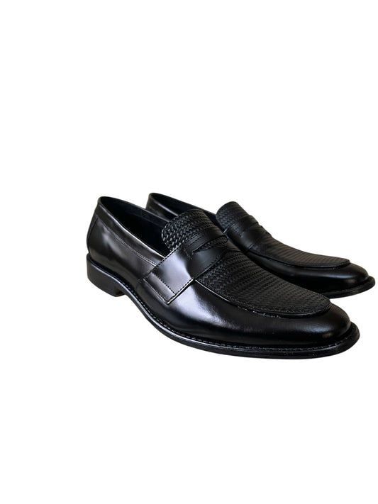 Giovani 336 Mocasín negro entretejido