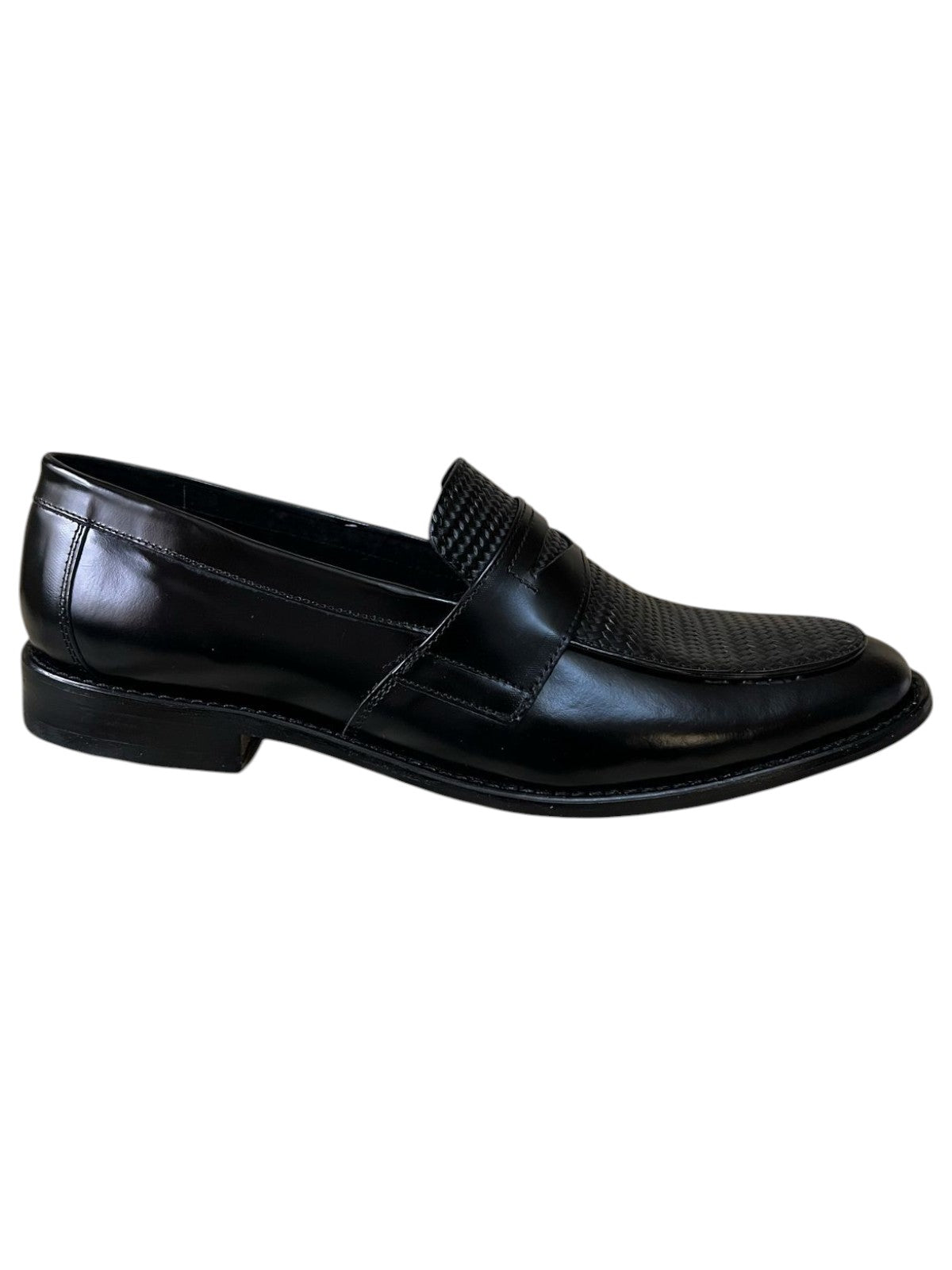 Giovani 336 Mocasín negro entretejido
