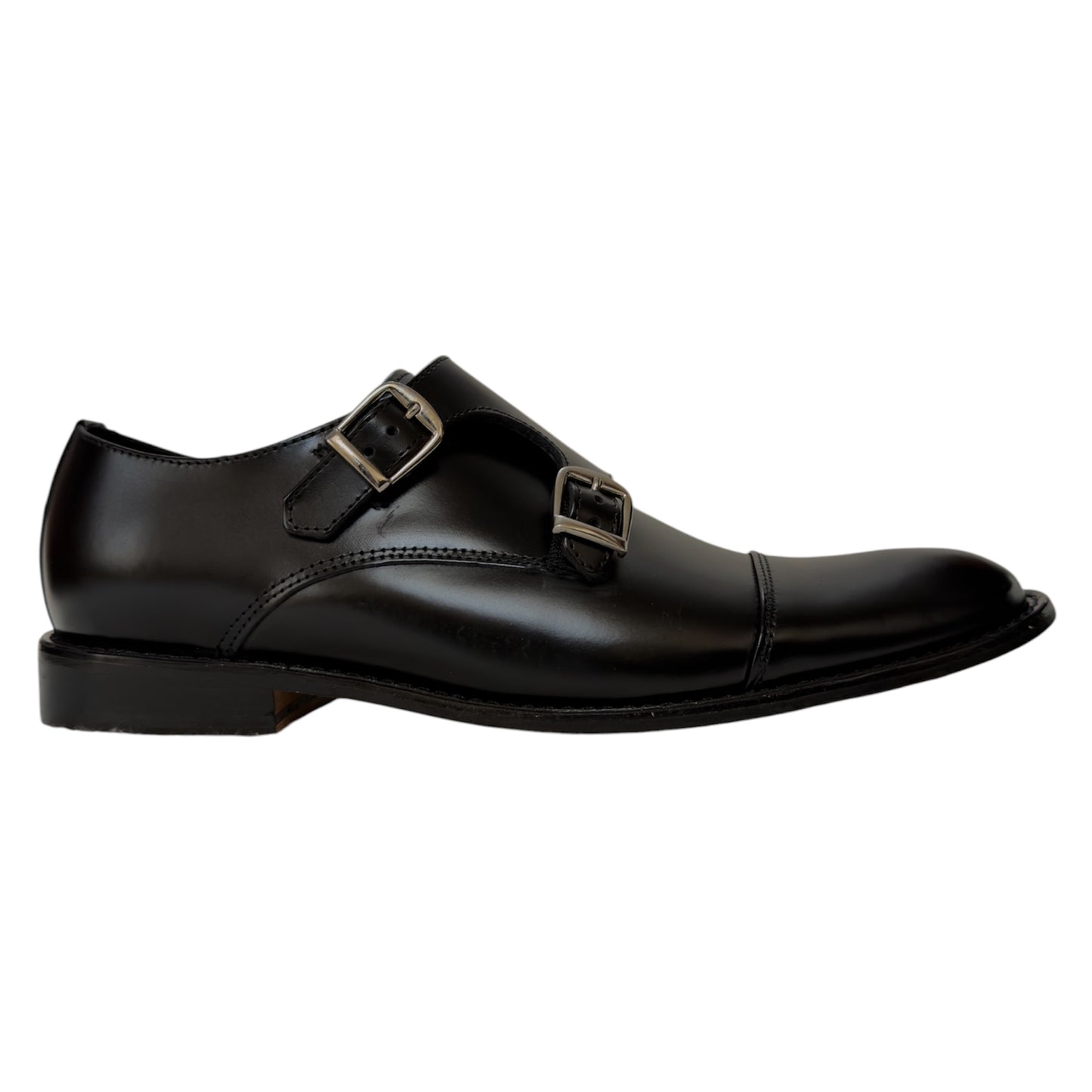 Giovani 930 Monkstrap Negro Camaleón