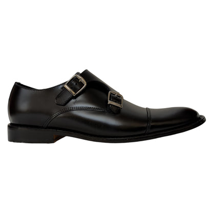 Giovani 930 Monkstrap Negro Camaleón