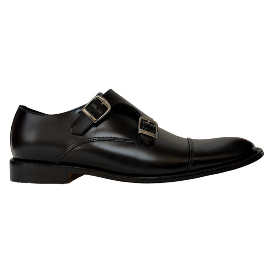 Giovani 930 Monkstrap Negro Camaleón