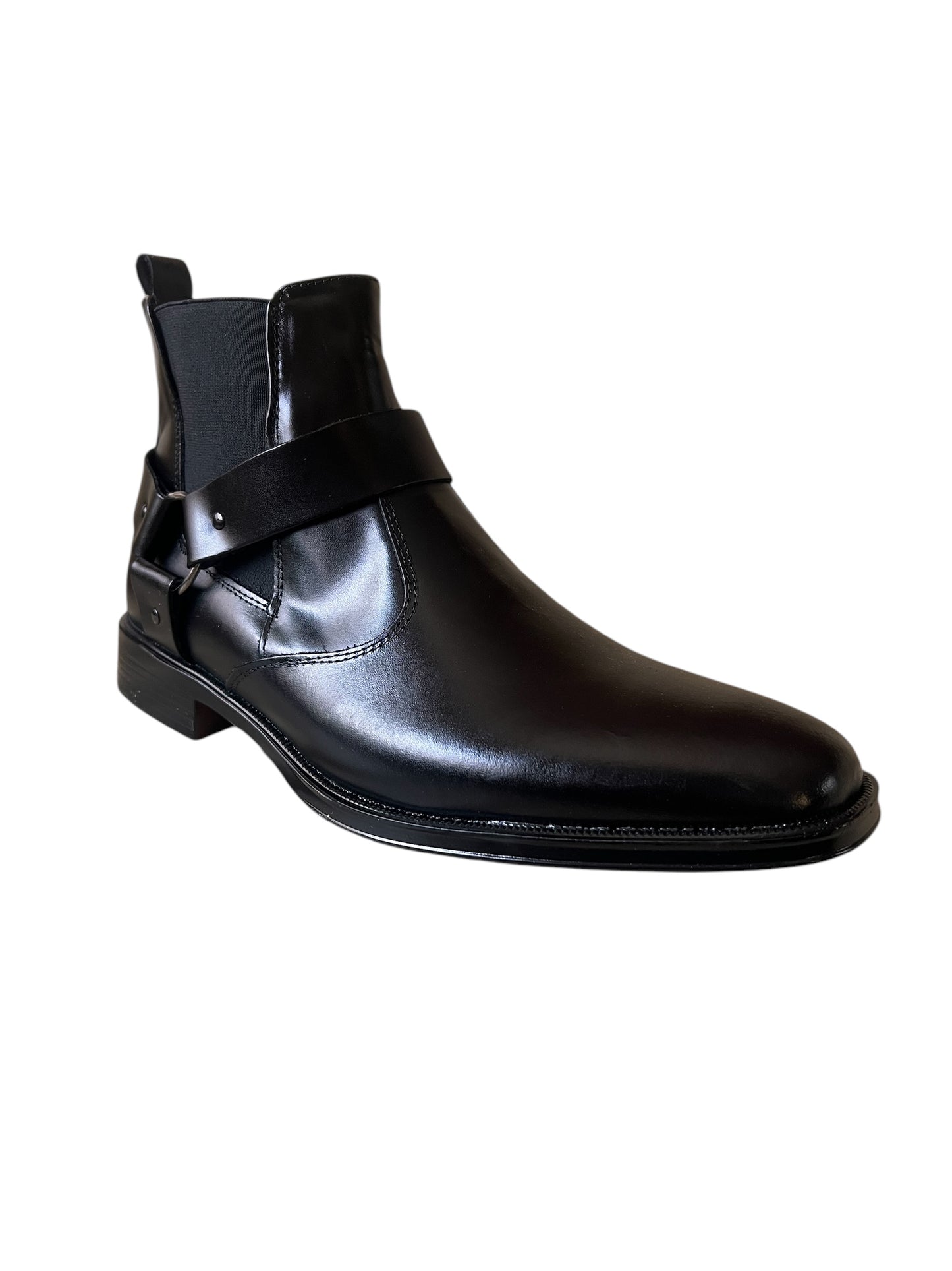 Viakento 962 Botin negro Nápoles con cinturón