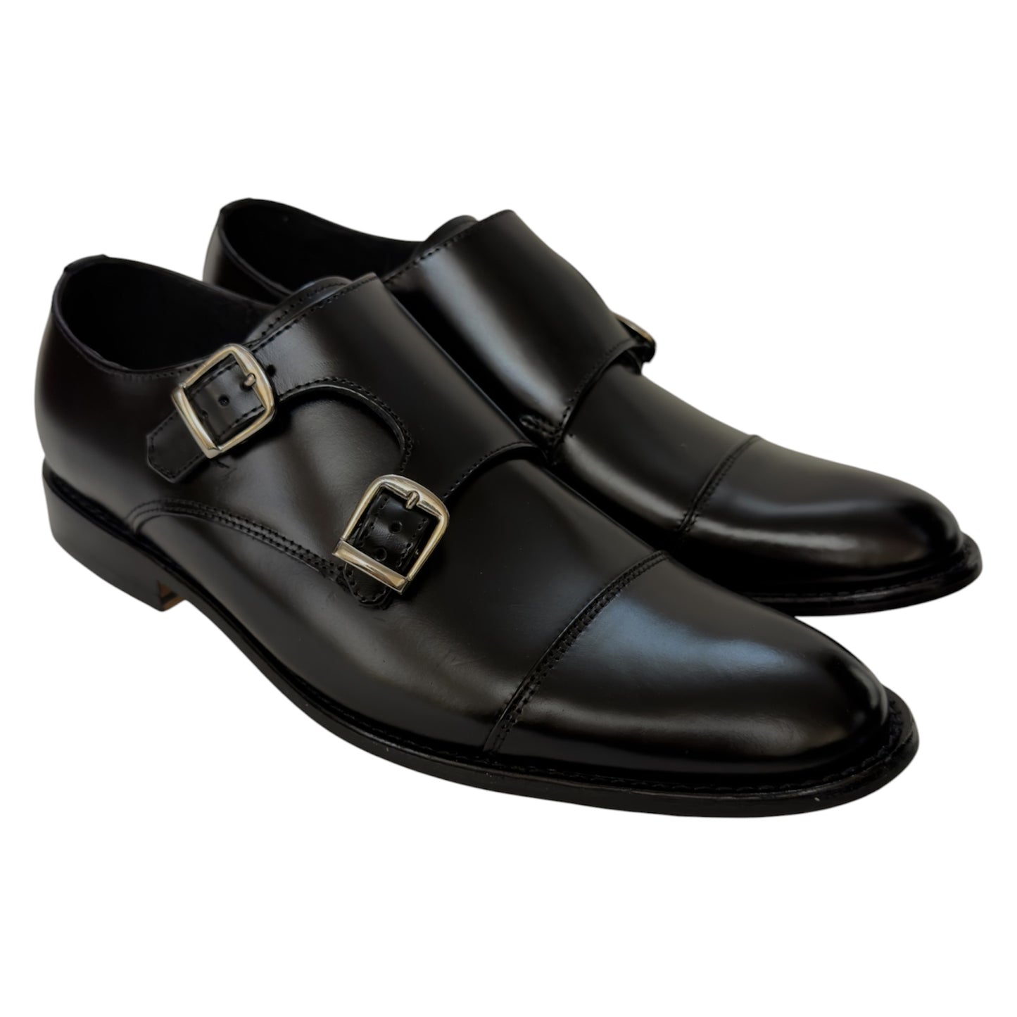 Giovani 930 Monkstrap Negro Camaleón