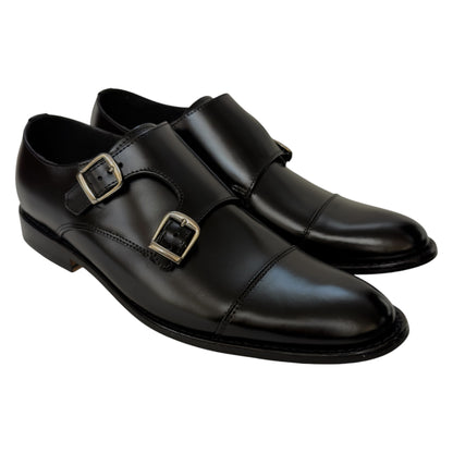Giovani 930 Monkstrap Negro Camaleón
