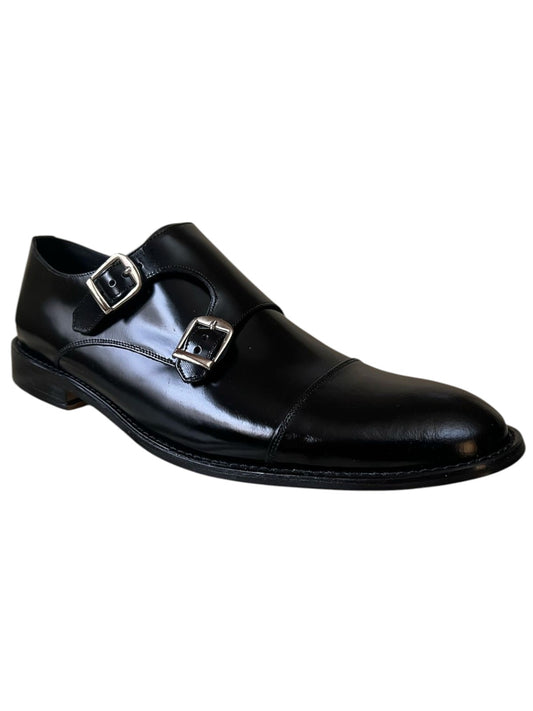 Giovani 930 Monkstrap negro camaleón.